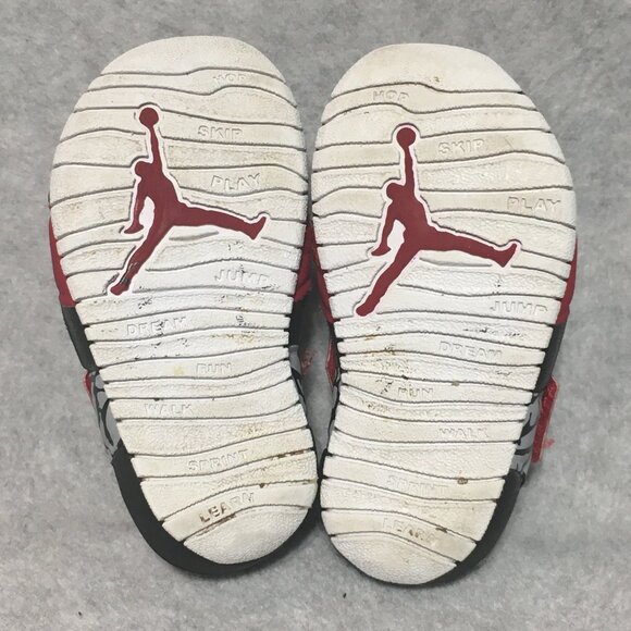Nike Air Jordan Flare Sandals Toddler Size 4 Red Black Adjustable Water Sandals - Picture 10 of 11